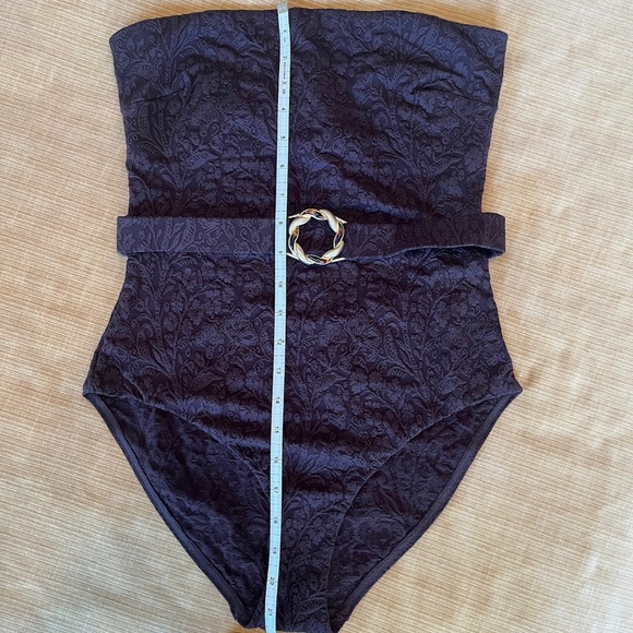 NWT Zimmermann Acacia 1pc Textured Bandeau Swimsuit - Size 2 - Picture 6 of 11